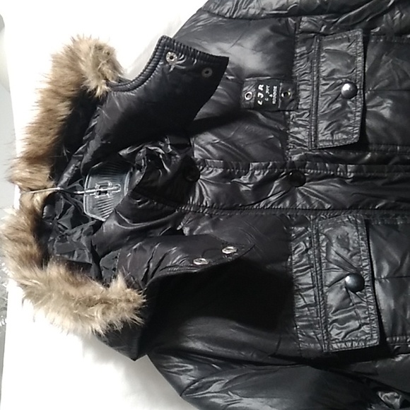 RARE! LJR JR Puffer Coat Zip/Snap Button Closure Sz.L - Picture 2 of 15